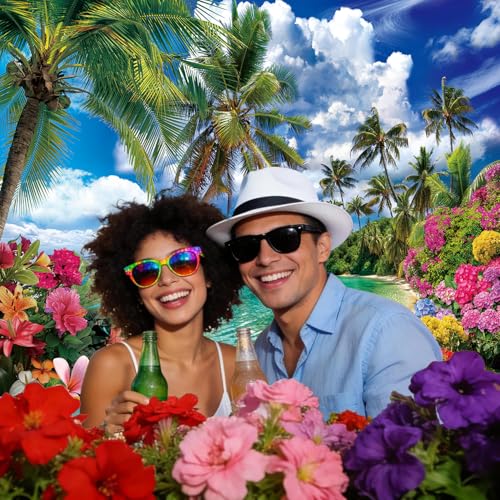 Fondo Fotográfico Verano Playa Hawaiana 8x6FT miniatura 4