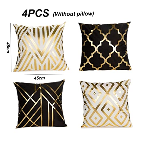 Housses de coussin décoratives dorées de haute qualité 45x45 - 8