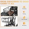 Skeri Electric Tricycle for Adults, 750W(Peak 1350W) Motor Etrike, 20"x4" Folding Fat Tire Electric Trike, 48V13Ah Battery, 3-Wheel Electric Bike, Front & Rear Basket & Differential, Classic Black #5