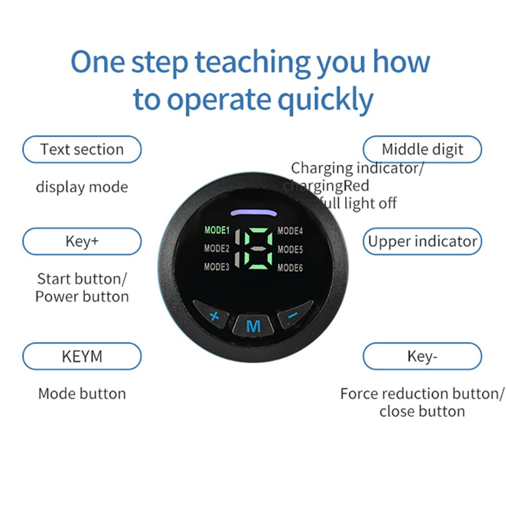 10Trybów 20Intensywności Trener Abs Ems Elektryczny Stymulator Mięśni Usb Akumulator Przenośny Pas Tonujący Abs Z Wyświetlaczem Led Dla Mężczyzn I Kobiet,Belt with arm band