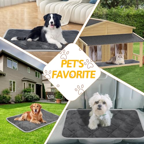 BASVII Selbstheizende Katzendecke - Wärmedecke für Hunde und Katzen, Anti-Slip und Langlebige, Weich und Bequem - Haustierdecke für Andere (M-48X70CM) Cooling