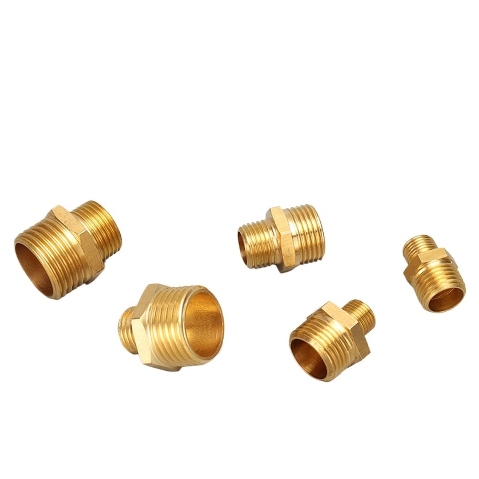 Connettori per tubi d'aria, Connettore rapido esagonale in ottone 1/8-1 in filettatura maschio-maschio acqua olio pneumatico(Kdhg6-4)