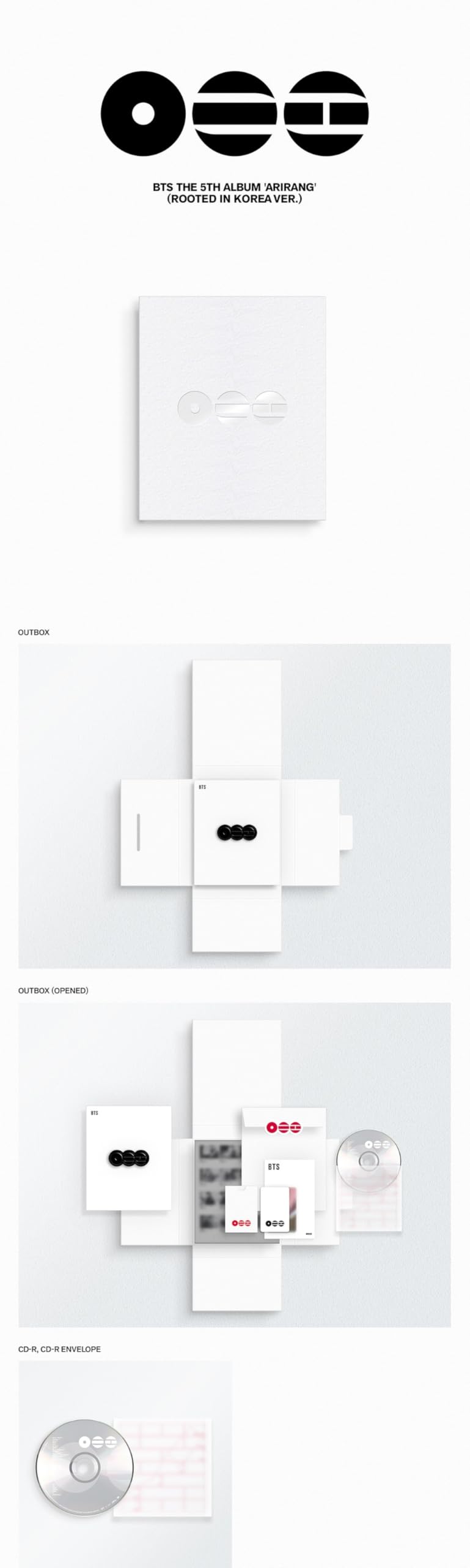 B.T.S ARIRANG [Rooted In Korea + Music + Living Legend + Weverse Albums 4 Ver. Set] The 5th Album — view 2