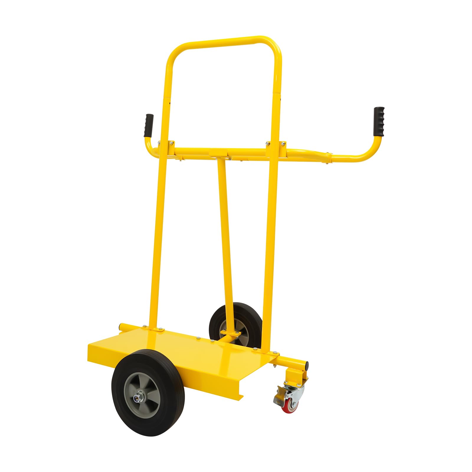 Plattenkarren 300 kg Tragkraft, Plattenwagen mit 4 Rädern, Rollwagen Transportwagen zum Transport Platten, Fenstern, Holzplatten, Gelb