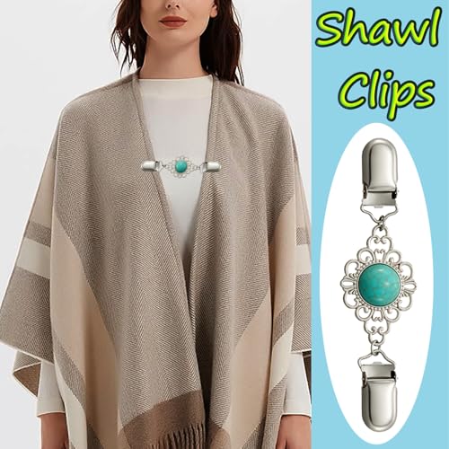 Image of Vintage Shirt Dress Cardigan Clip, Waist Clip for Women, Sweater Shawl Brooch Jacket for Clothing