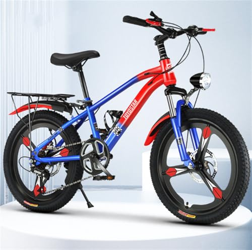 Dazzix子供用自転車調節可能なシート18/20/22インチ 子供用自転車プレミアム炭素鋼の変数マウンテンバイク、シングルスピードの可変速度ディスクブレーキバイク、男の子女の子 キッズバイクスポーツ 通学やオフロード走行に最適です6〜15歳の子供と青少年