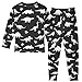 ODAWA White Dinosaur Black Fall Clothes 3T Baby Boy Girl Footless 2 Piece Set