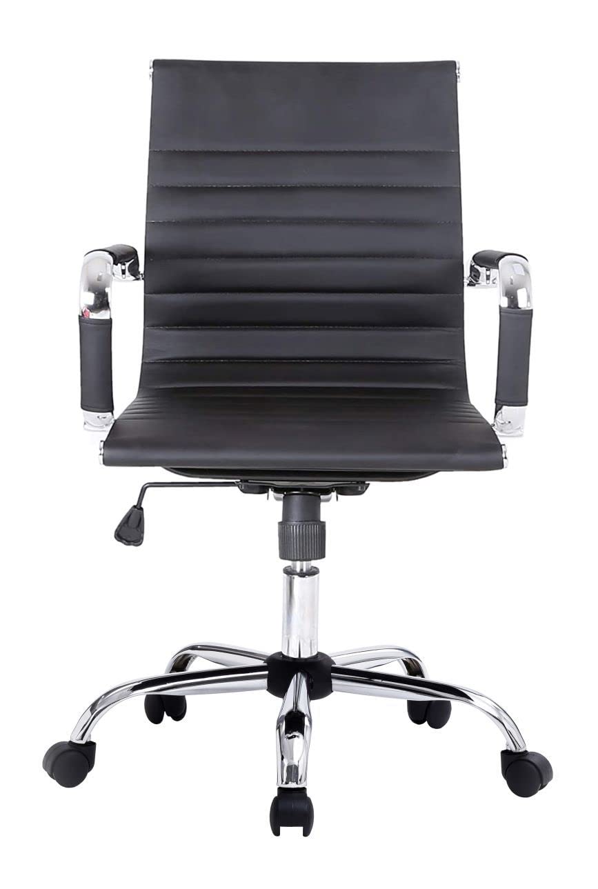 EQUIP SILLA OFICINA RESPALDO MEDIO NEGRA