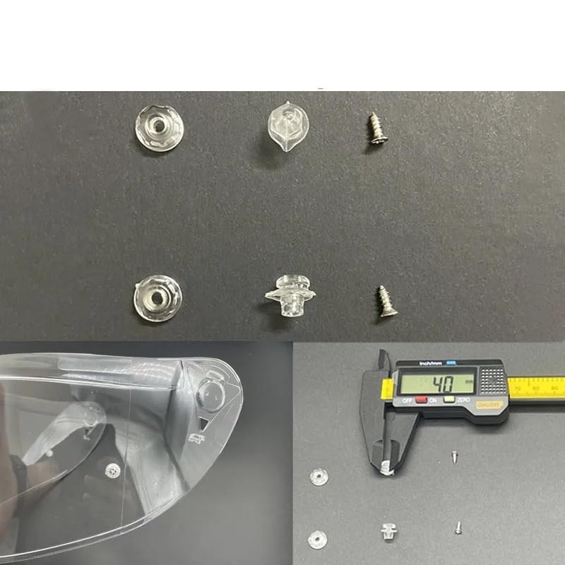 Generico Visiere per casco, Visiera for Ca-sco LS2 Vector II Citation II FF811 Accessori Visiera di ricambio Lente ad alta trasparenza Antivento Protezione UV(Visor Pin)