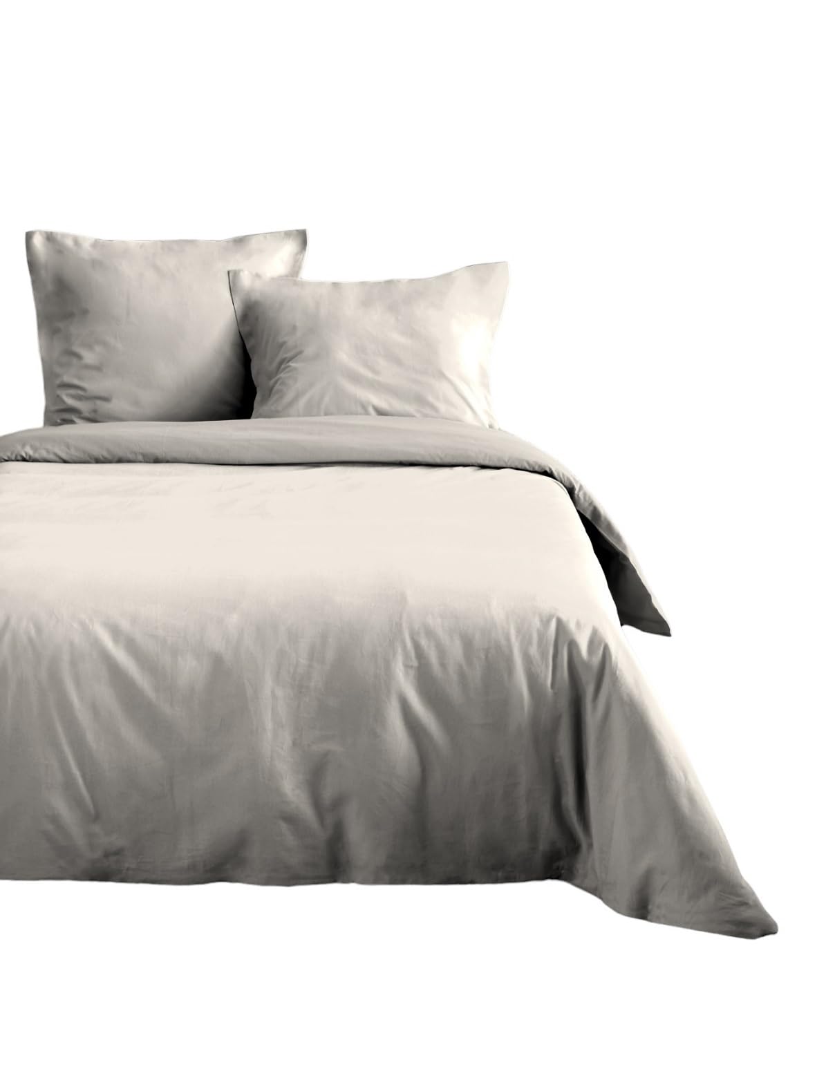 Lovely Casa - Duvet cover – Size 240 x 220 cm – 100% Oeko-Tex certified cotton – Colour Ivory – Model Eden – Bed linen for home – Ideal for double queen or standard bed