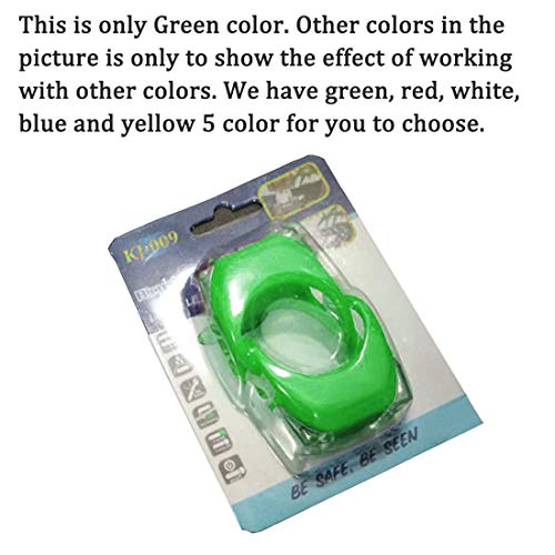 Botepon 2Pcs Boat Kayak Battery Navigation Lights Safety Lights Boat Bow Lights Stern Lights Bike Lights Pet Lights Night Running Lights With 3 Modes (Green) #TOP6