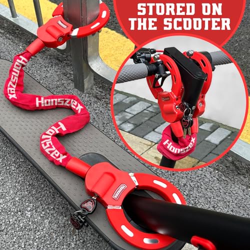 Image of Electric Scooter Lock, Bike Lock, Heavy-Duty Chain Lock 36.22 inch