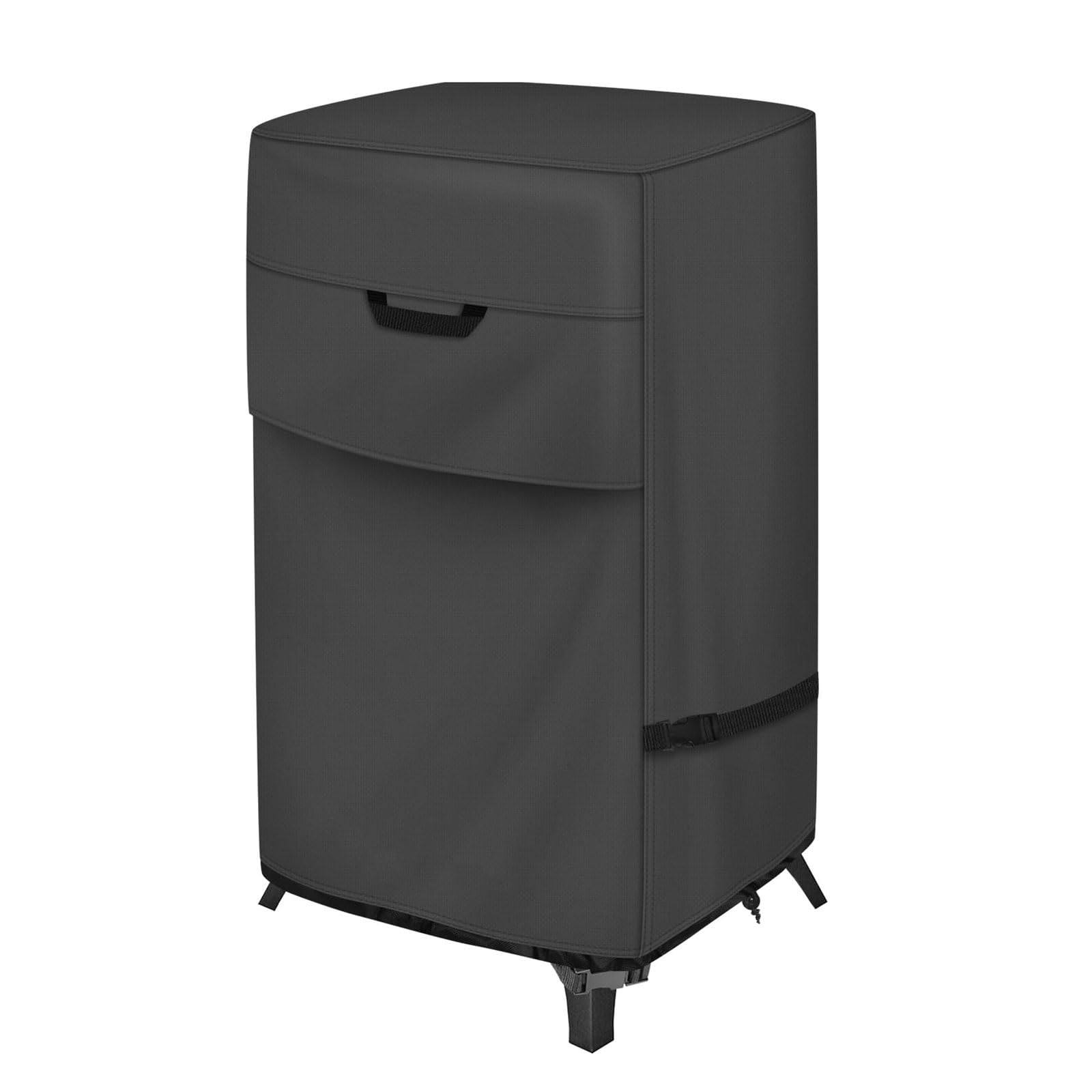 Buxuaaaa Weatherproof Outdoor Smoker Cover with Secure Rope for 28x23x43Inch Barbecue Smokers Accessories Polyester Grill Protector Windproof Design