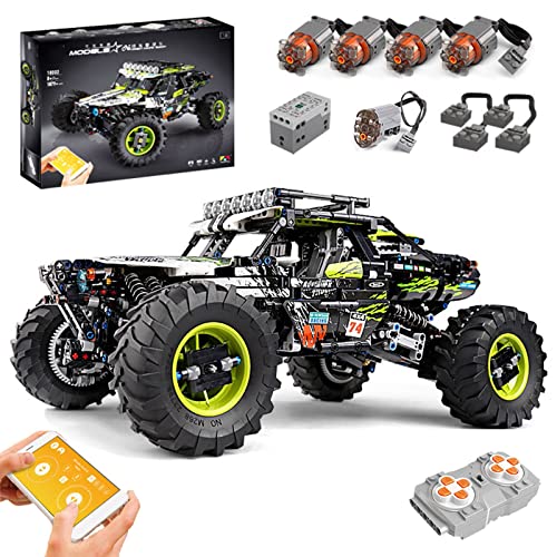 Mould 18002, Technik Off-Road Buggy, Technik 4x4 Allrad Extreme-Geländewagen Model mit Fernbedienung und Motor, 1879…