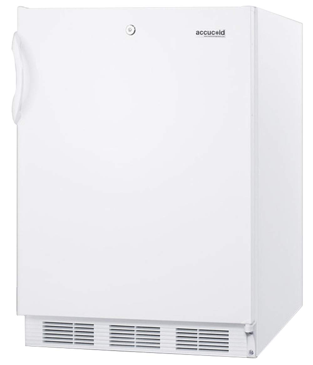 Summit Appliance Ff7lwbiada Accucold 24" Wide Built-In All-Refrigerator, 5.5 Cu.Ft Capacity, ADA Compliant, Factory Installed Lock, Automatic Defrost, Adjustable Shelves, Adjustable Thermostat on Fridge.com - View 2