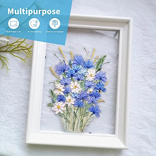 Image of Art3d 5-Pack of 8x10 inch PET /Plexiglass Sheets, Transparent Clear Flexible Plastic Sheet Panels for Craft, Picture Frames, Sign Blank, DIY Display Project