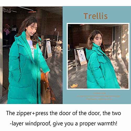 Casaco quente de inverno, casaco puffer elegante engrossado com capuz jaqueta leve embalável ao ar l