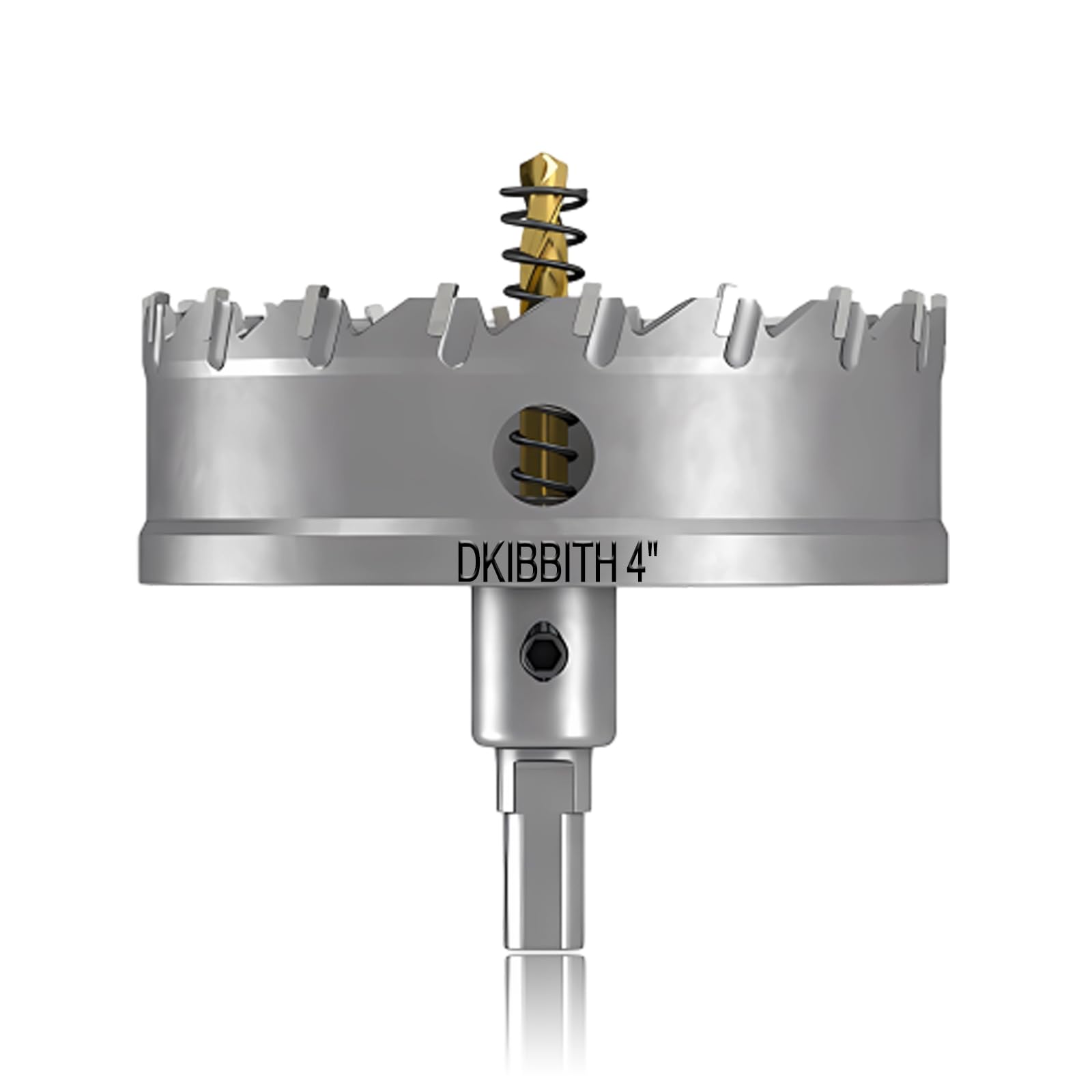 TCT - Set di seghe a tazza da 100 mm, con punta in carburo di tungsteno, resistenti, per acciaio inossidabile, acciaio dolce, rame, ferro, ottone, plastica e altro ancora, con punte pilota placcate in