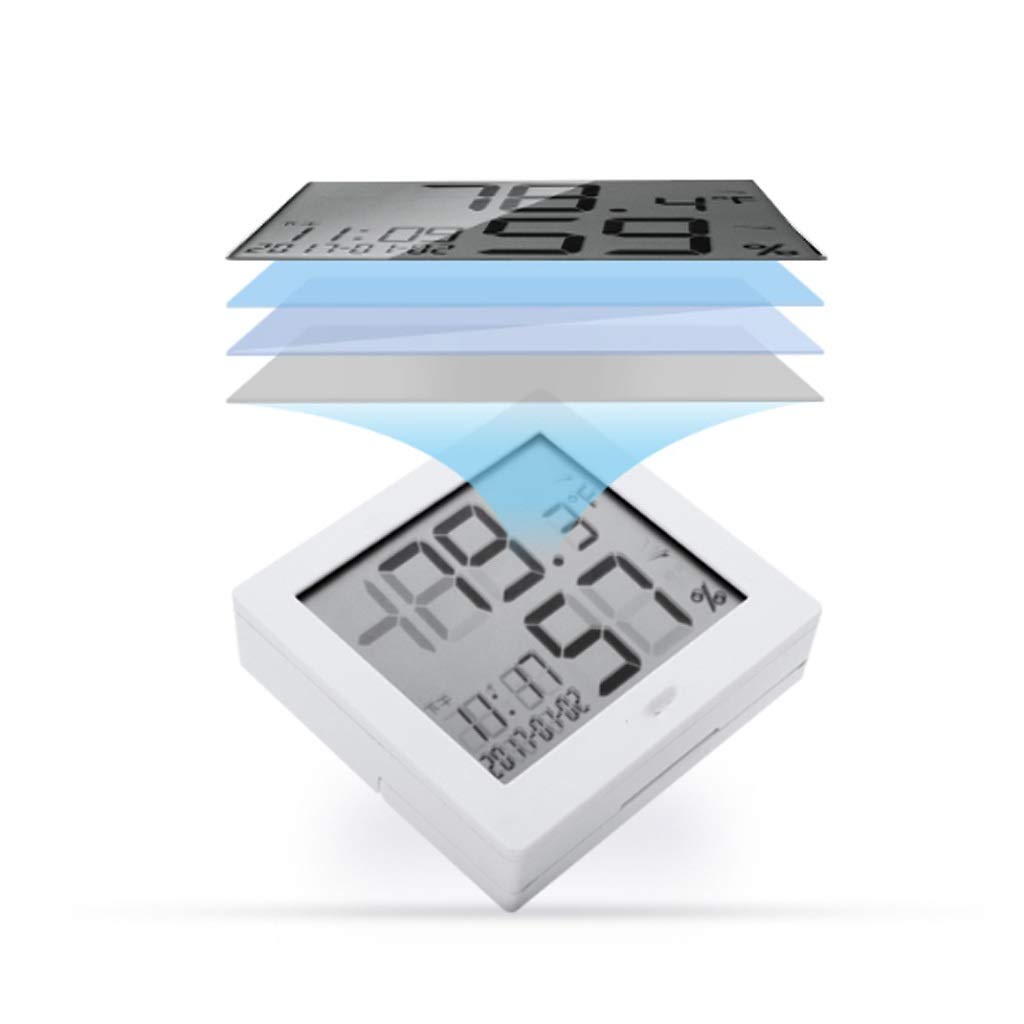 Elektroniczny miernik temperatury i wilgotności wewnątrz wielofunkcyjny precyzyjny cichy termometr dom biuro pokój dziecięcy