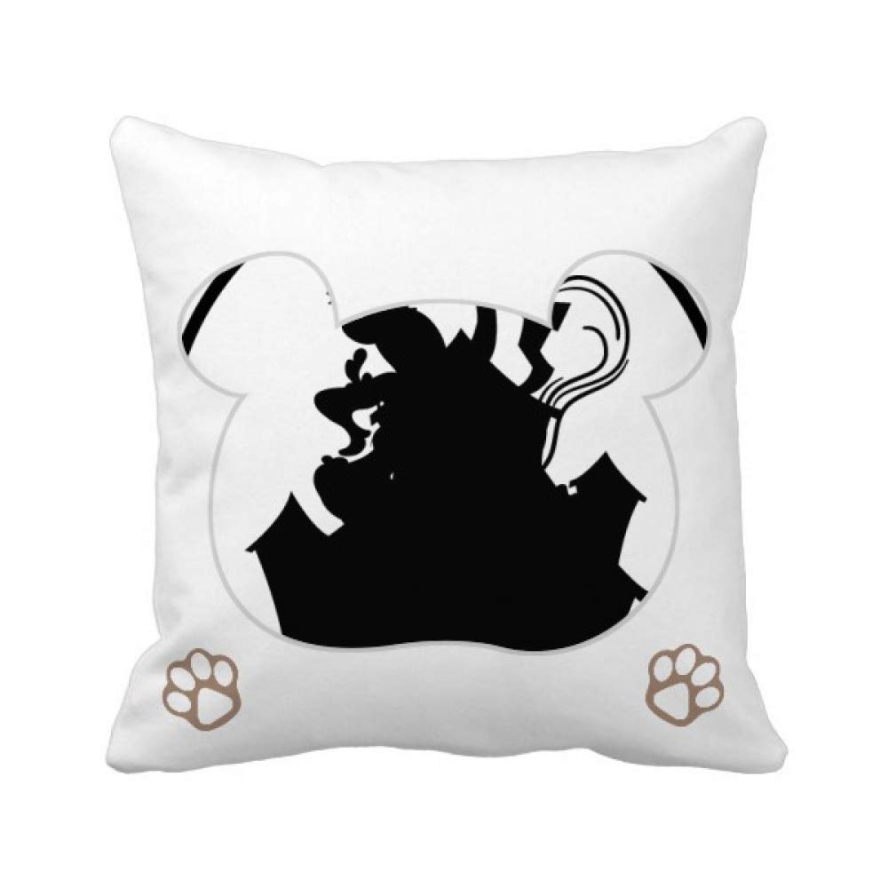 Housse de coussin carrée clown pour sublimer votre fauteuil de salon au coin du feu