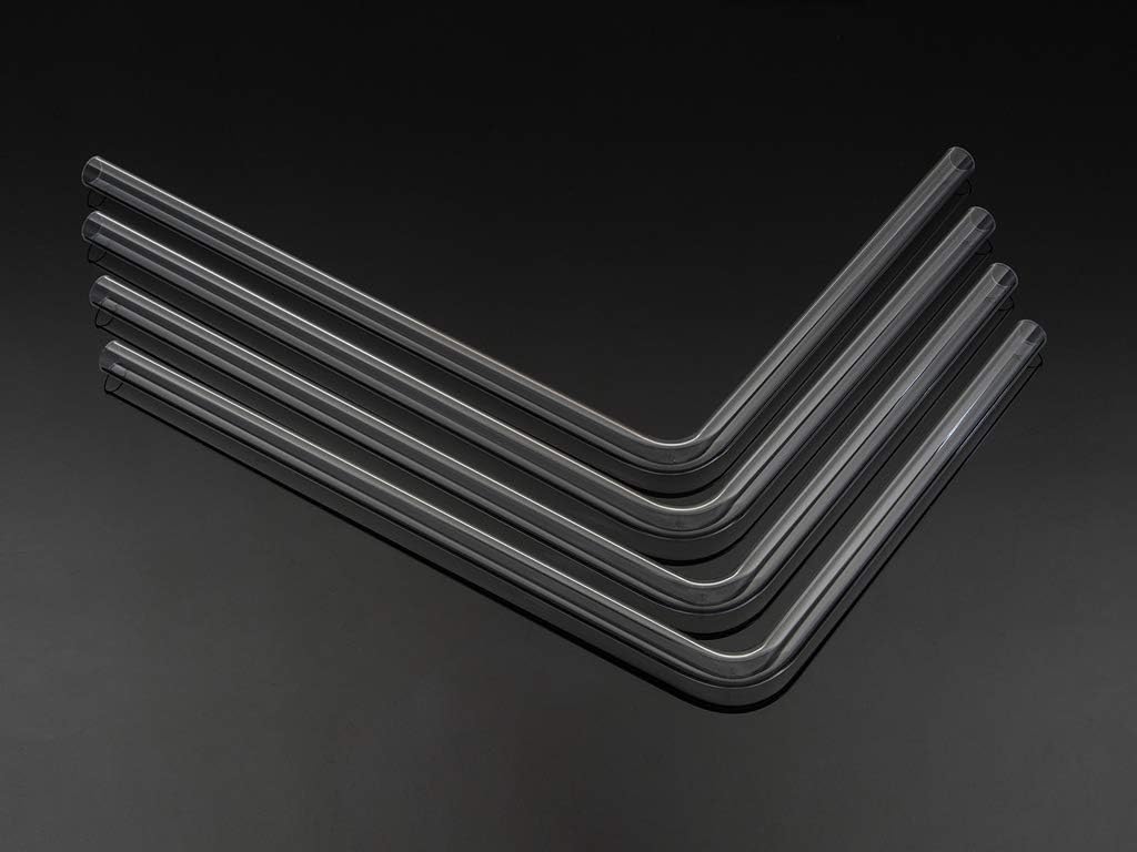 Bitspower Pre-Bent 90-Degree Acrylic Hard Tube OD14MM-Length 220x305MM