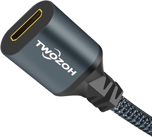 Miniatura 6 de Twozoh Cable adaptador HDMI macho a mini HDMI hembra, adaptador de cable HDMI macho a hembra Mini HDMI (tipo A a C) 3D4K 1080p HDMI 2.0 (7.9 in0.6