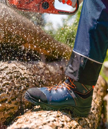 Schnittschutzstiefel Kox / Schnittschutzschuhe UNO Dunkelblau Größe 42