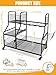 Kalolary Garden Tool Organizer for Garage, Multi-Function Yard Tool Organizer, Storage Holder Cart, Garden Tool Stand for Garden Shed Garage Yard Basement Lawn