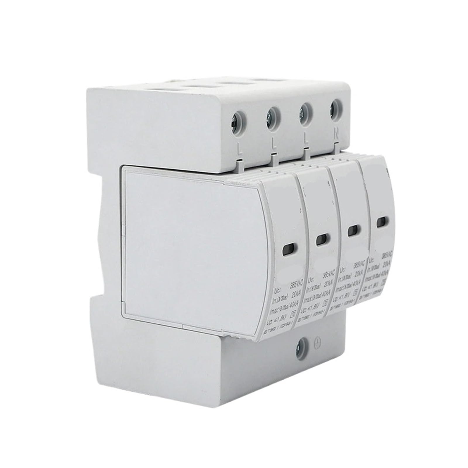 JCLPJBYJI 4P Surge Protector 20KA~40KA 385V Household Arrester Protection Low Voltage Rail Installation