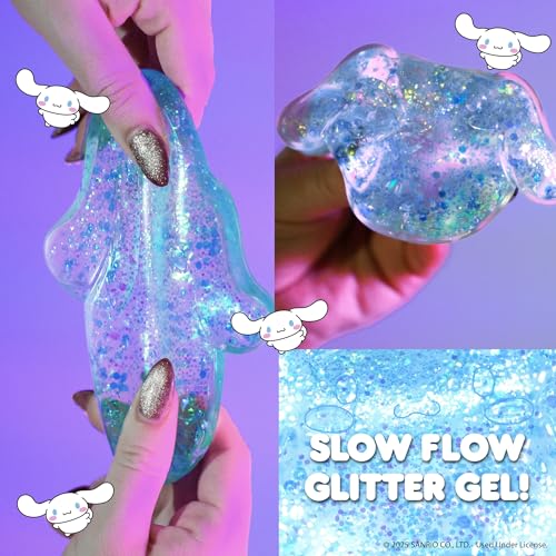Image of Hello Kitty and Friends SLIMYGLOOP Gelli Gels - Cinnamoroll, Slow Rising Sensory Squeeze Toy with Glitter, Gel Filled Fidget Toys