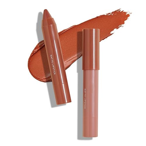 Miniatura 8 de Juego de lápices labiales mate de 3 colores, lápices labiales de terciopelo suave y mate, resistente al agua y duradero, #01#03#07