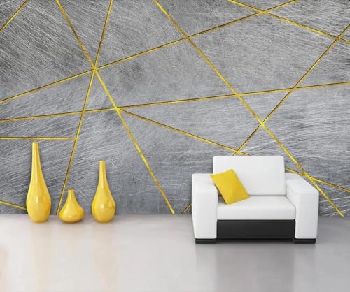 Papier peint mural 3d lignes simples pour masquer les murs abîmés