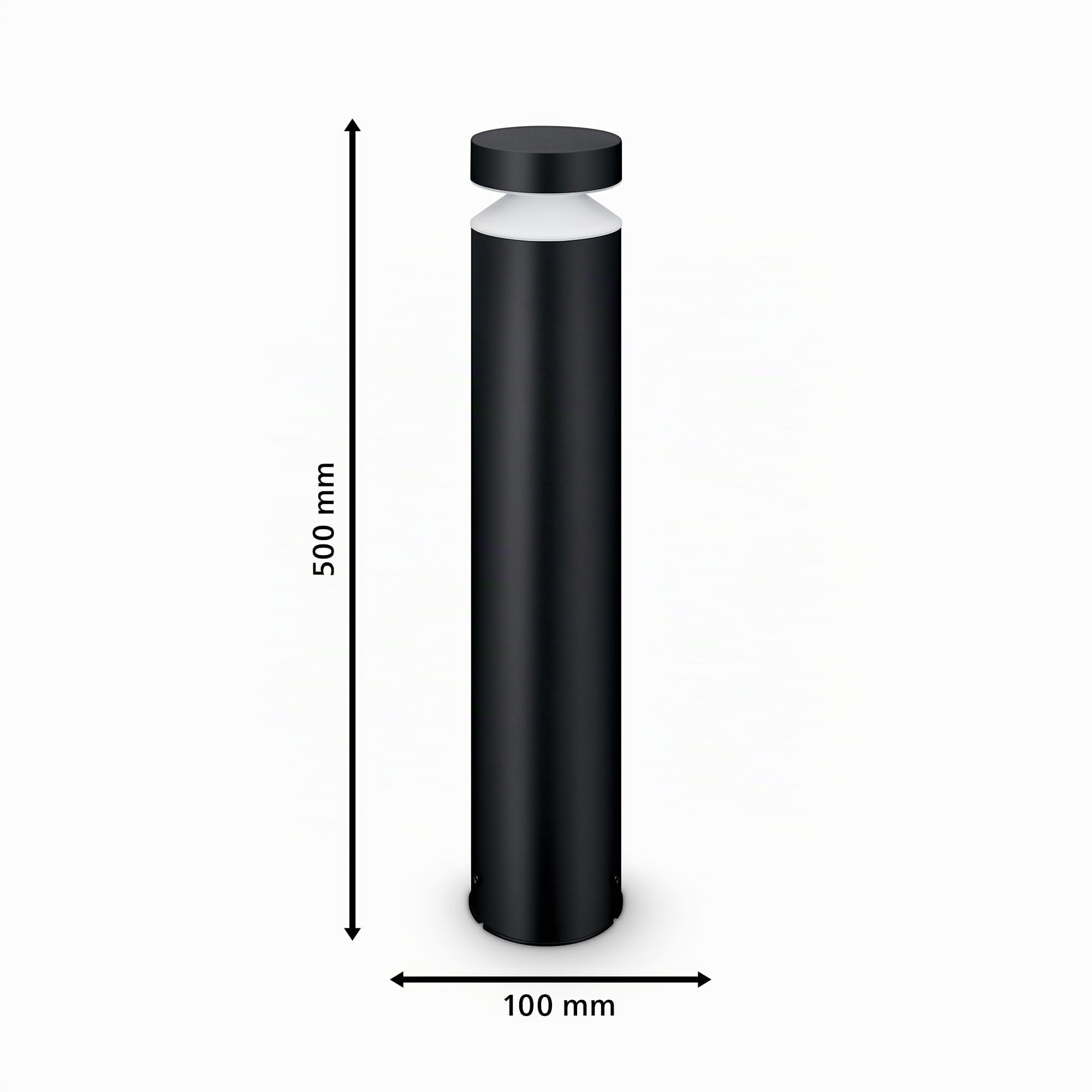 Philips LED Laven Lampada da Terra per Esterni, Luce Bianca Calda, 6W, IP44, Nero