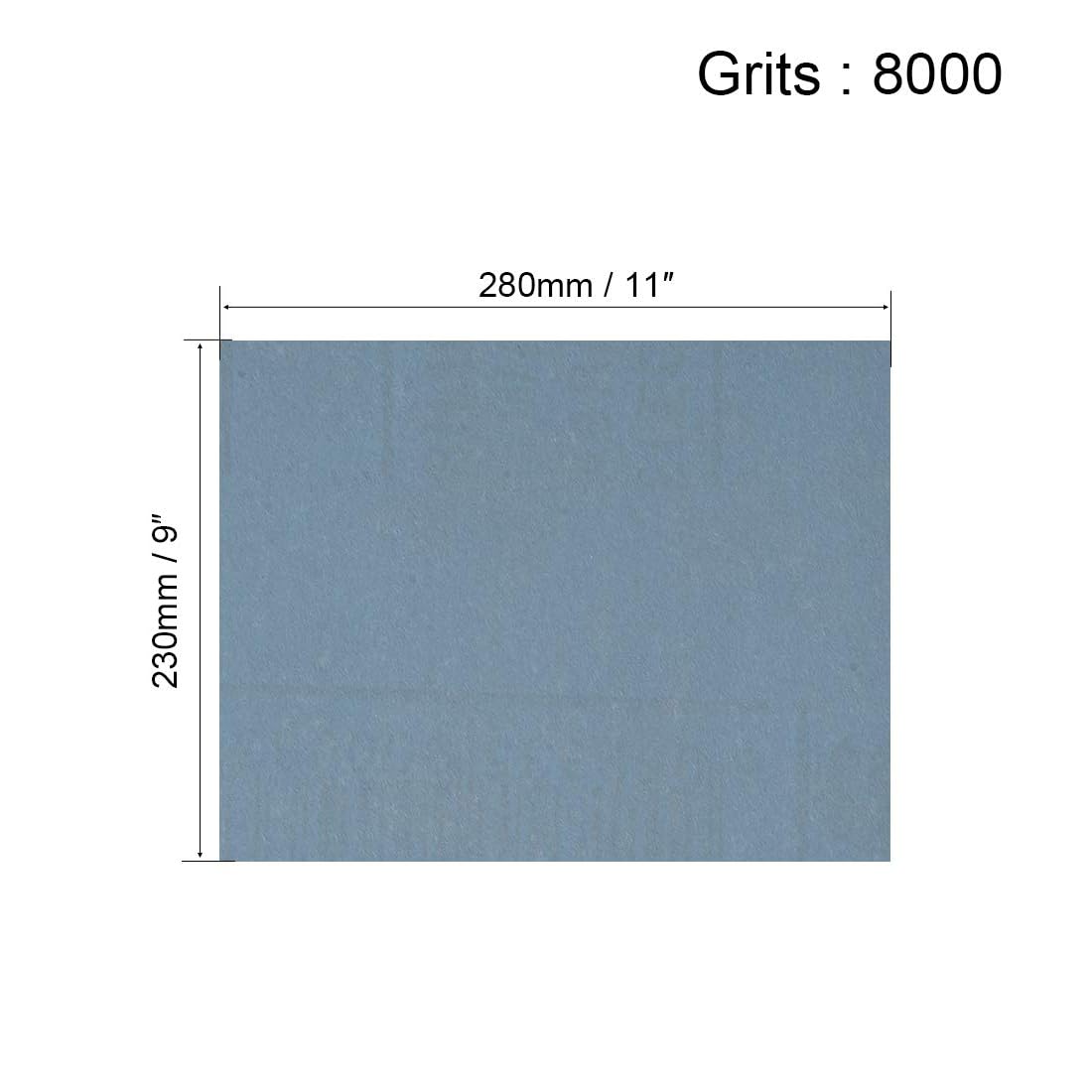 MACHSWON Wet Dry Waterproof Sandpaper Assortment 9-inch X 11-inch Abrasive Paper Sheets for Wood Furniture Metal Automotive Polishing use 8000 Grits 10pcs - Image 2