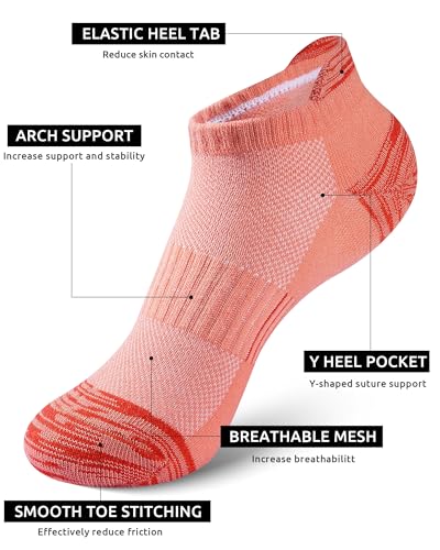 Image of Somaibo 10 Pairs Kids Socks for Boys Girls Low Cut Athletic Ankle Socks Half Cushioned Crew Cotton No Show Socks