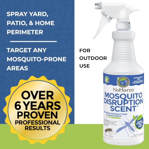 Image of NoHarm Mosquito Disruption Scent, Outdoor Yard Spray, Ready-to-Use, 32 oz
