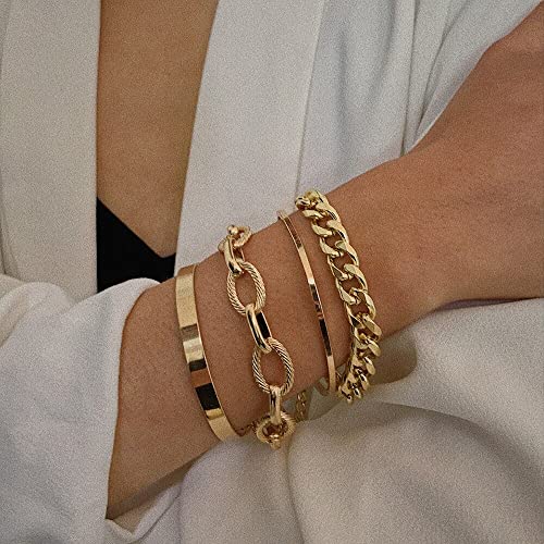Gold-Toned Plated Bracelet Combo