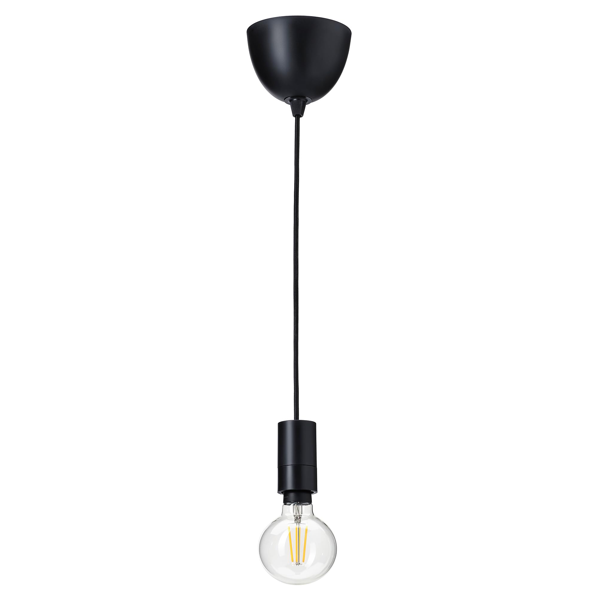 Lampe suspendue TRÅDFRI SUNNEBY pour tamiser la lumière sans variateur mural