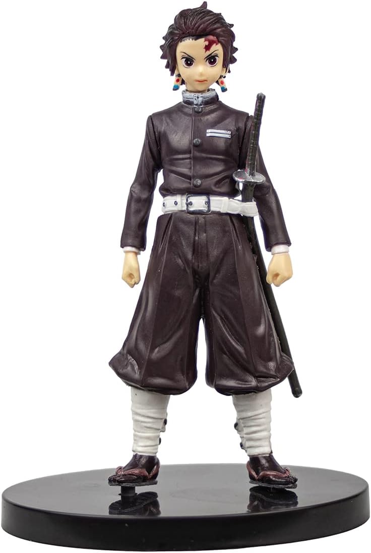 Kamado Tanjiro Figure Demon Anime Training Outfit Design Figurine Statue Toy 6" Collectible Desk Prop