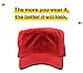 KBK-1464 RED L Cadet Army Cap Basic Everyday Military Style Hat (Now with STASH Pocket Version Available)