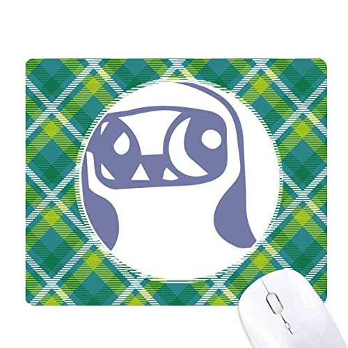 Tapis de souris oiseau mignon en coeur style pixel art vert pour bureau