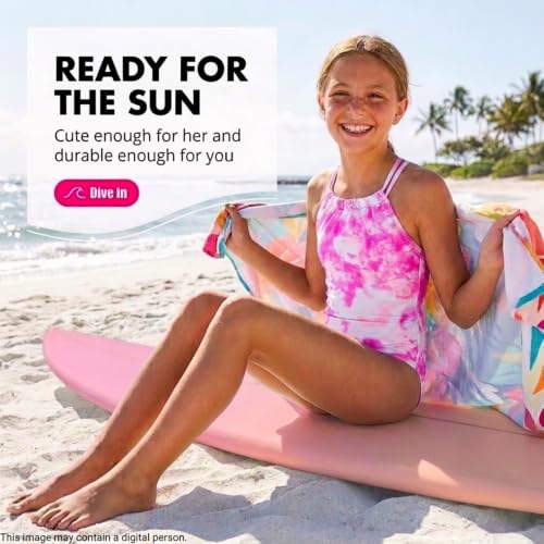 Image of Kanu Surf Girls Jasmine Beach Sport Halter One Piece Swimsuit