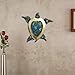 Hanizi Metal Sea Turtle Wall Decoration Wall Sculpture Hanging Art Indoor Outdoor, 12.2 x 11.8 inches…
