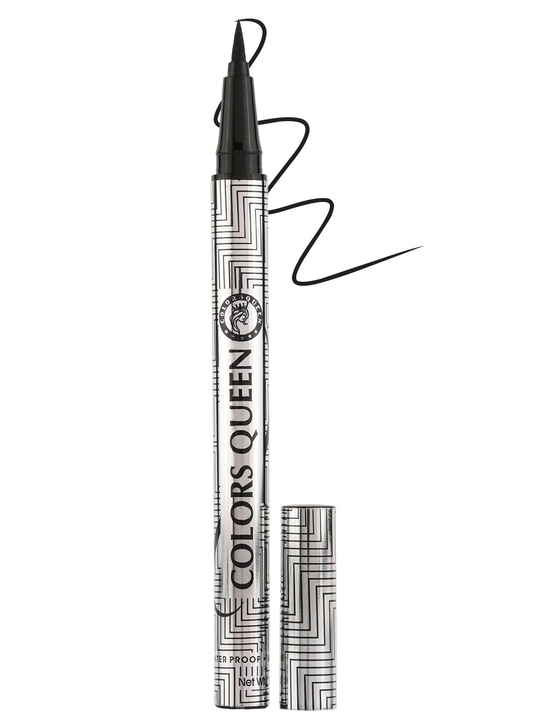 Colors Queen Eye Studio Pen Eyeliner Black, 2g | Precise Tip Applicator | Matte Finish, Smudge Proof & Waterproof | Long Lasting & Non Transfer Eyeliner for Eye Makeup-image-9