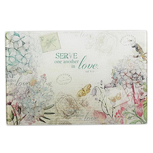 Cut Board Glass Medium Serve in Love Gal 5: 13