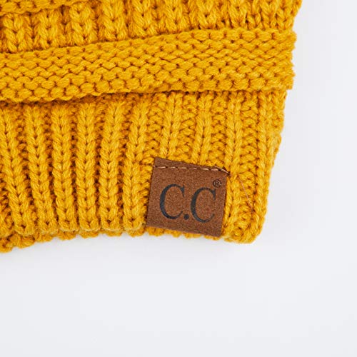 Image of C.C Exclusives Cable Knit Beanie - Thick, Soft & Warm Chunky Beanie Hats (HAT-20A)(HAT-30)(HAT-730) (YJ-816) (HAT-80)