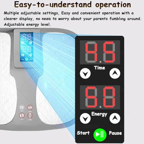 Massaggiatore plantare con calore, 300 W, massaggio elettrico riscaldato per neuropatia e fascite plantare, ottimo regalo per uomini e donne