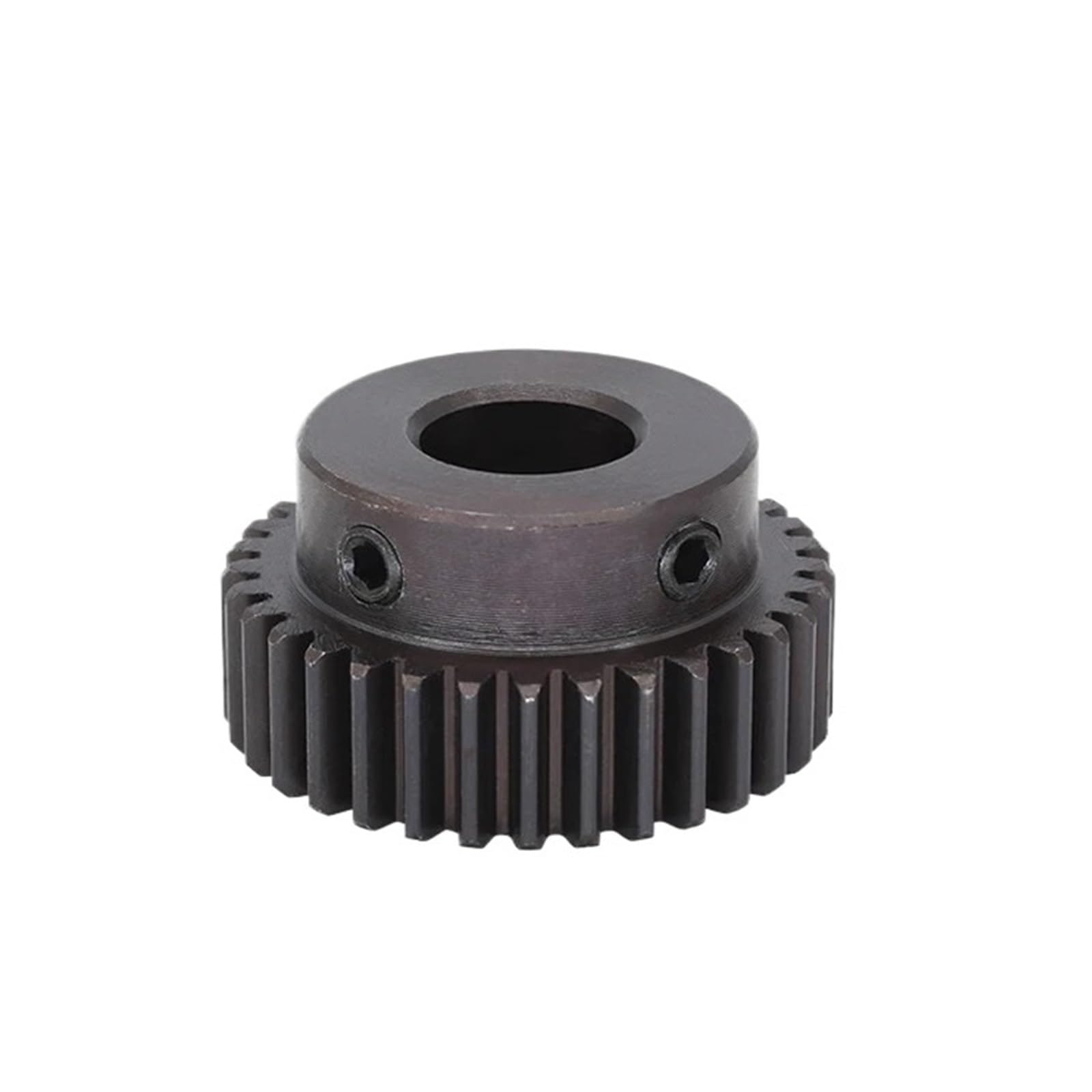 Bevel Gear Pinion Hardware Mechanical Module 1 Metal Gear 1M-31T/32T/33T/34T Carbon Steel Blackening Spur Gear Bore Size 10mm for Transmission(1M31T)