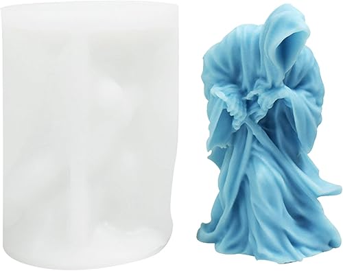 Molde de vela de Halloween para hacer velas, molde de silicona 3D para fundición de resina, bricolaje yeso, arcilla polimérica, decoración del hogar