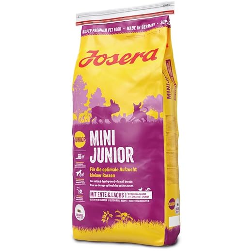 JOSERA MiniJunior (1 x 15 kg) | Welpenfutter für kleine Rassen | für eine optimale Entwicklung | Super Premium Trockenfutter für wachsende Hunde | 1er Pack